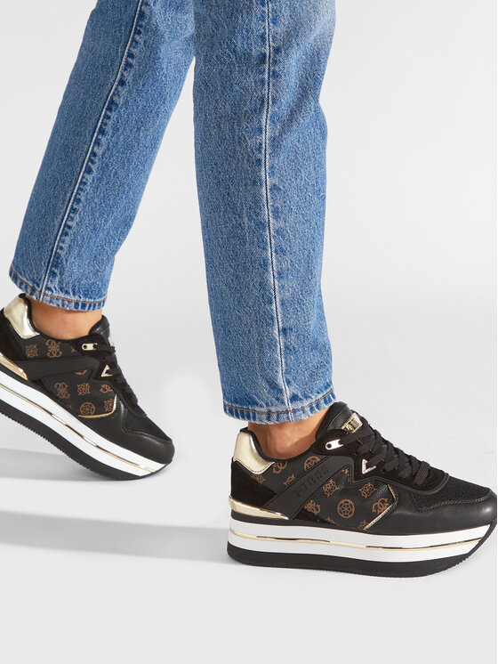 Guess Sneakersy Guess Harinna FL7HAR FAL12 Čierna