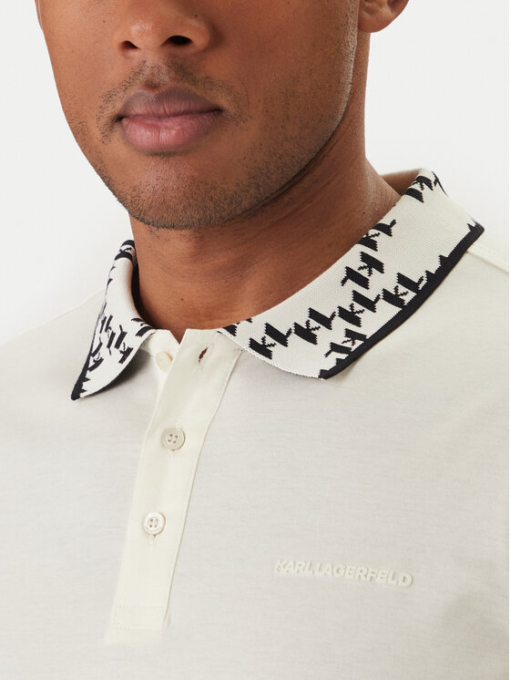 KARL LAGERFELD KARL LAGERFELD Polo 745010 562200 Écru Regular Fit