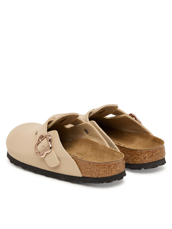 Birkenstock Шльопанці Birkenstock Boston Flower Buckle 1030630 D Бежевий