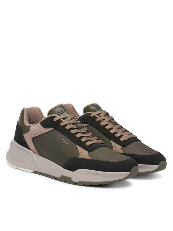 Calvin Klein Sneakersy Calvin Klein City Runner Laceup Ny-Su HM0HM02308 Kaki