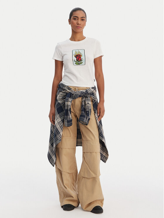 RVCA RVCA Camiseta 23B353502 Blanco Regular Fit