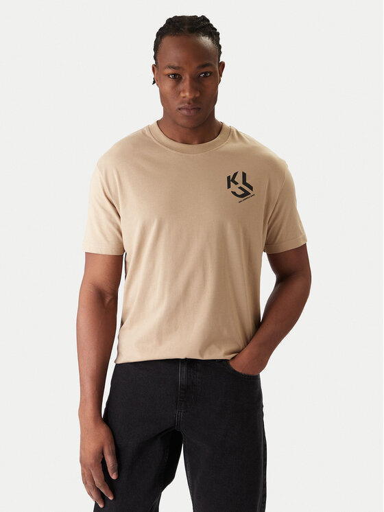 Karl Lagerfeld Jeans Karl Lagerfeld Jeans Camiseta A2M17072 Beis Regular Fit