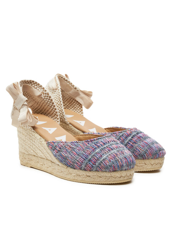 Manebi Еспадрильї Manebi Acapulco Low Wedge Espadrilles G 0.6 WL Фіолетовий
