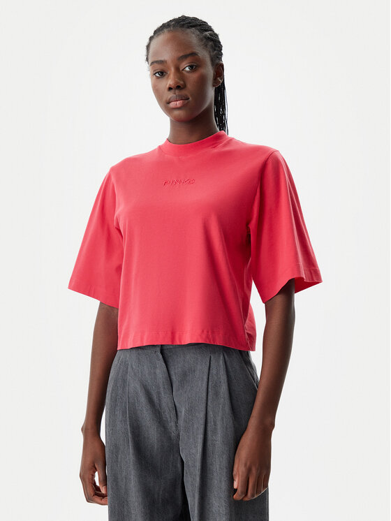 PINKO PINKO Футболка 104604 A2F8 O57 Червоний Regular Fit