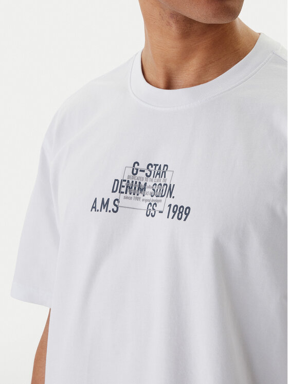 G-Star Raw G-Star Raw Camiseta Multi Technique D29296-E385 Blanco Relaxed Fit