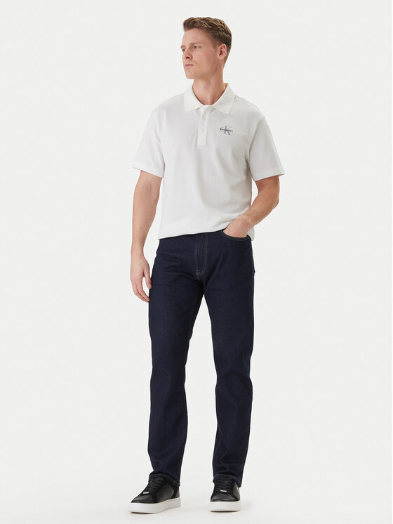 Calvin Klein Jeans Calvin Klein Jeans Polo Easy Monologo LV04RF209G Blanco Regular Fit