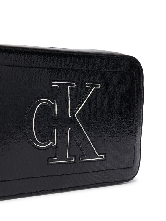 Calvin Klein Rankinė Calvin Klein Bold Ck Outline Camera Bag LV04F3685G Juoda