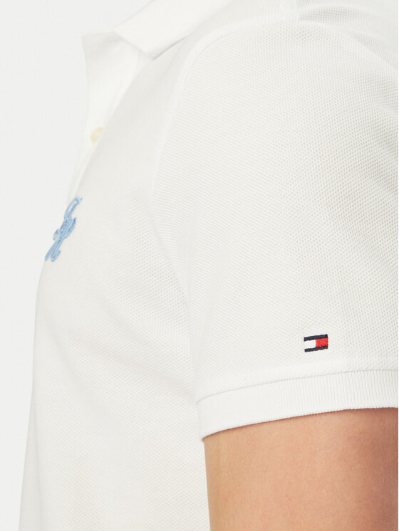 Tommy Hilfiger Tommy Hilfiger Polo MW0MW43046 Blanco Regular Fit