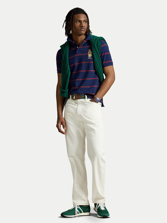 Polo Ralph Lauren Polo Ralph Lauren Поло 710971839001 Cиній Custom Slim Fit