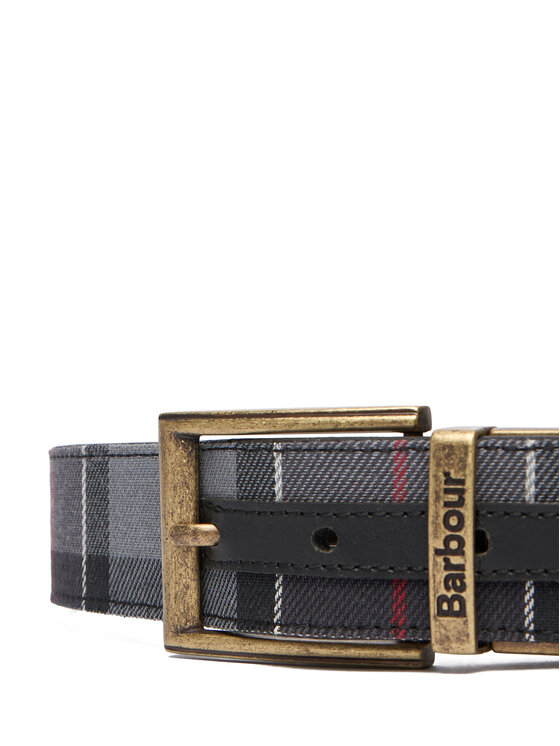 Barbour Curea pentru Bărbați Barbour Tartan MAC0364BK11 Negru
