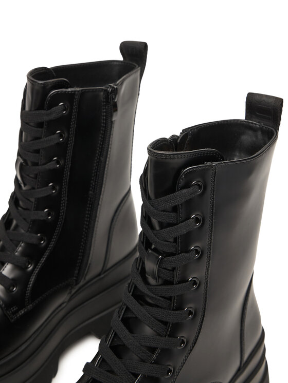 Buffalo Μποτίνια Buffalo Jupiter Lace Up Mid 1622609 Μαύρο
