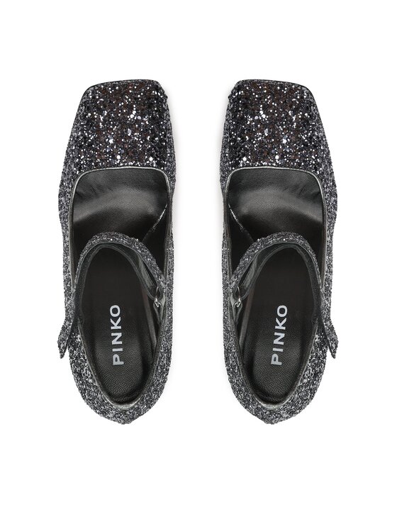 PINKO Lodičky PINKO Claudie Mary Jane PE 23 BLKS1 100862 A0O4 Šedá