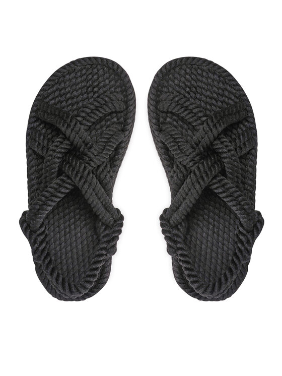 Bohonomad Espadrile Bohonomad Bodrum Platform BOD.0020.PRS Črna