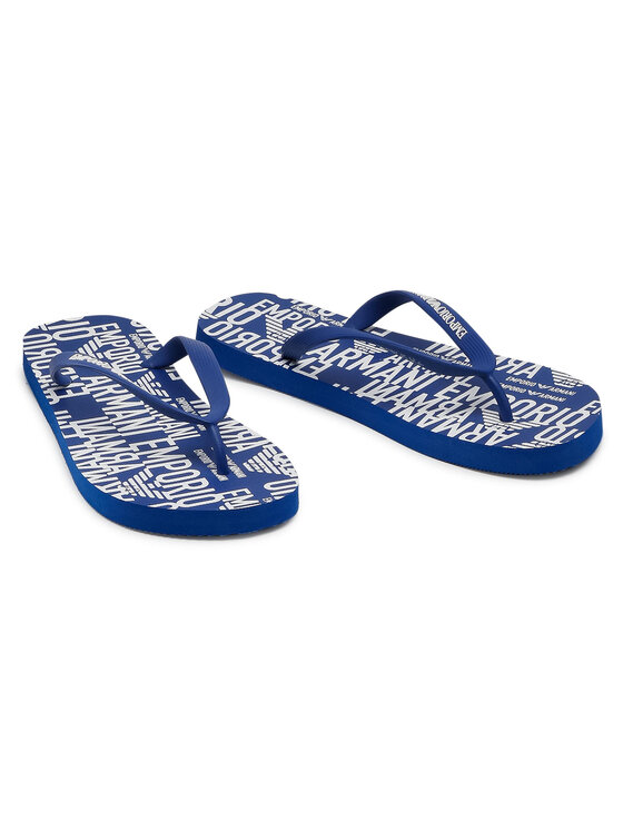 Emporio Armani Šlepetės per pirštą Emporio Armani X4QS04 XM763 N605 Mėlyna