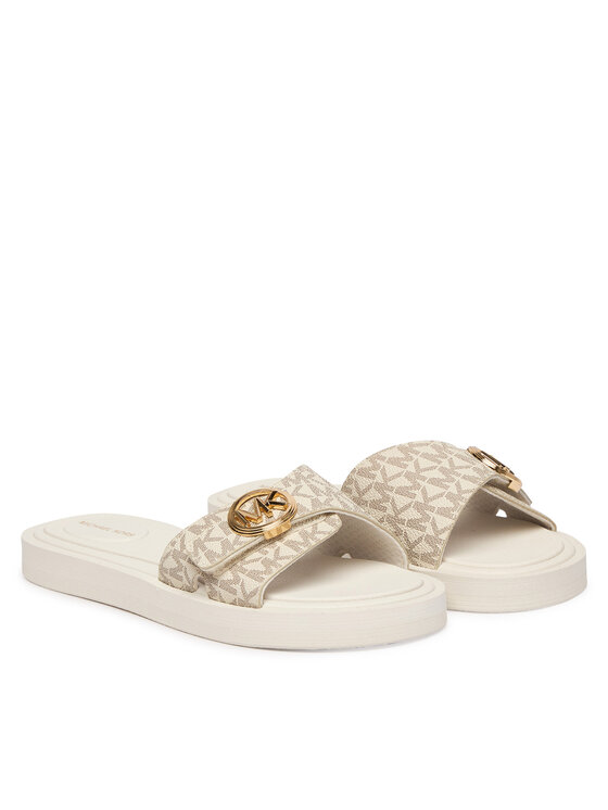MICHAEL Michael Kors Шльопанці MICHAEL Michael Kors MK Pool 40R6MKFA1B Кремовий