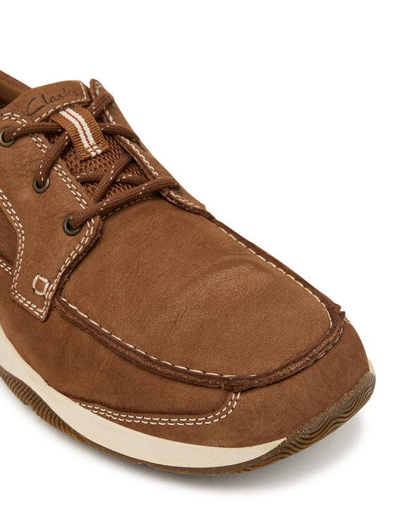 Clarks Туфлі Clarks Sailview Lace 26176971 Коричневий
