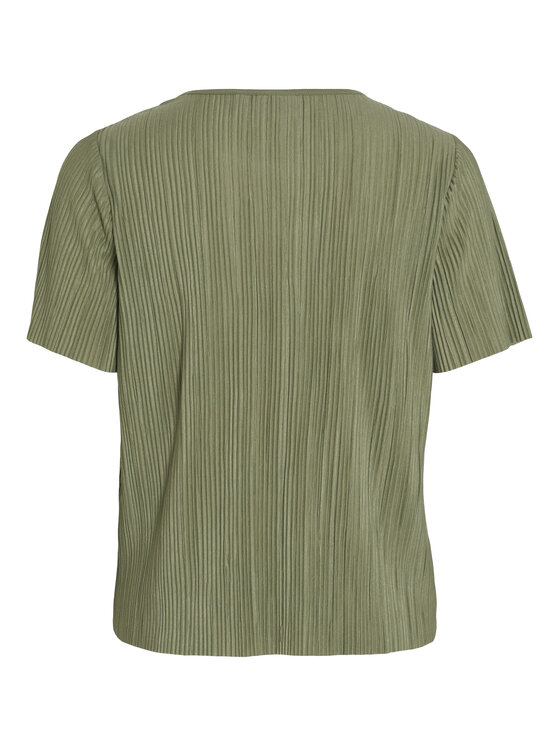 Vila Vila Футболка Plisa 14089481 Зелений Regular Fit
