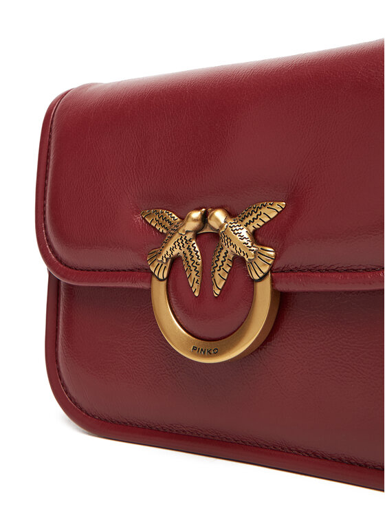 PINKO Kabelka PINKO Love Box Bag Fl Mini PE 25 PLTT 104297 A26J Bordová