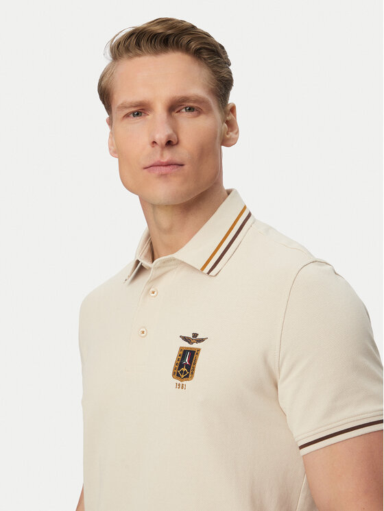 Aeronautica Militare Aeronautica Militare Polo 261PO1914UP00403 Beis Regular Fit