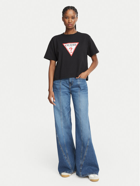 Guess Jeans Guess Jeans Camiseta W4YI73 K8HM0 Negro Regular Fit