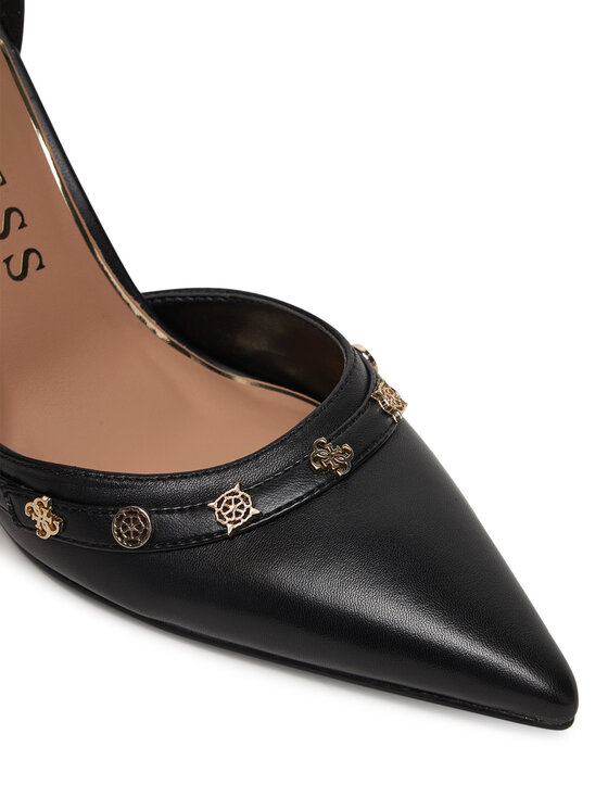 Guess Augstpapēžu kurpes Guess FLPNAA LEA08 Melns