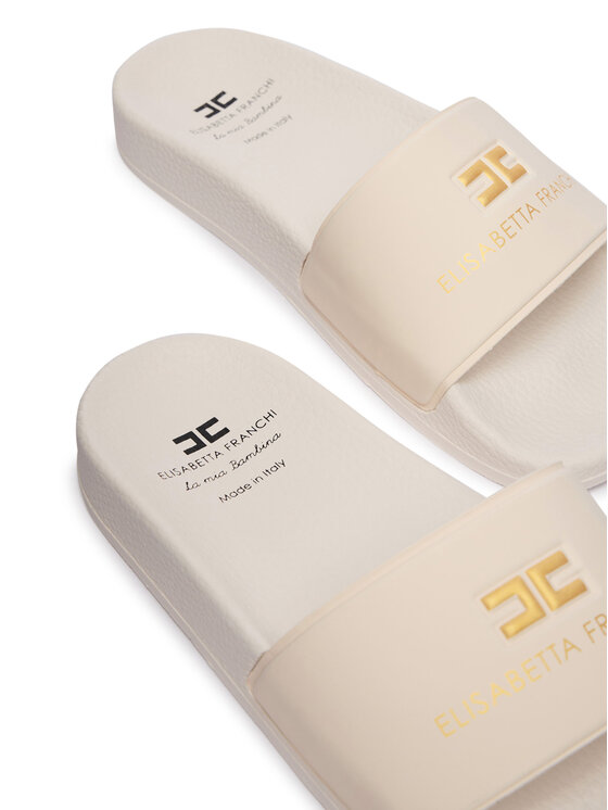 Elisabetta Franchi Natikači Elisabetta Franchi F4A0-E0607-1745698-M Écru