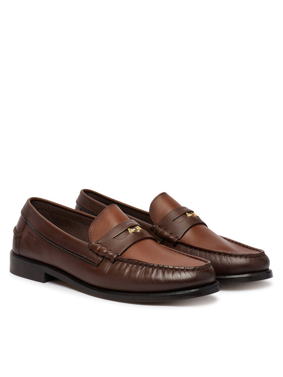 Tommy Hilfiger Mokasyny Tommy Hilfiger Penny Crust FM0FM05836 Brązowy