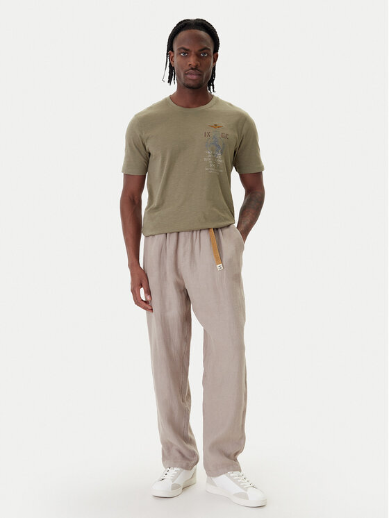 Aeronautica Militare Aeronautica Militare Camiseta 261TS2543UJ00686 Verde Regular Fit