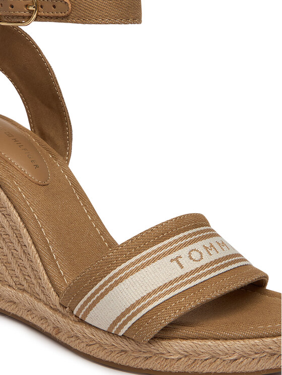 Tommy Hilfiger Еспадрили Tommy Hilfiger High Wedge Espad Webbing FW0FW09342 Бежов
