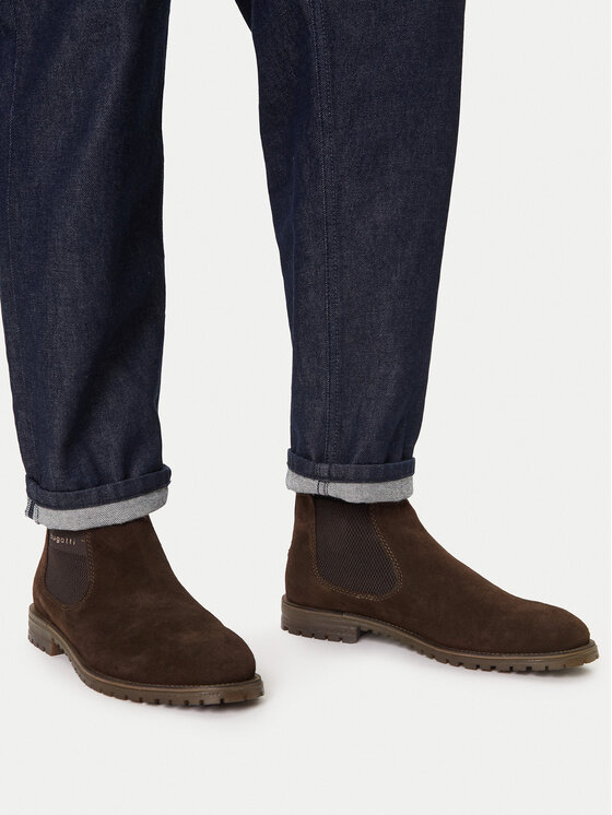 Bugatti Členková obuv s elastickým prvkom Bugatti 311-AOB31-1400 Hnedá