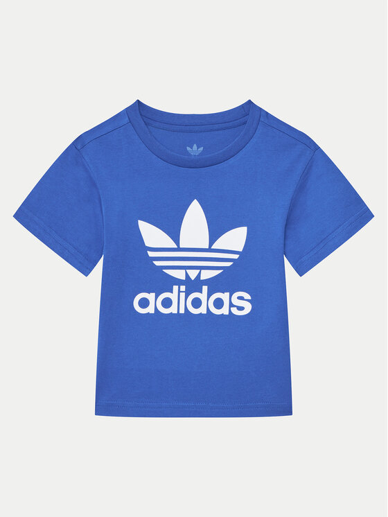 adidas adidas Majica adicolor Trefoil IY2376 Modra Regular Fit