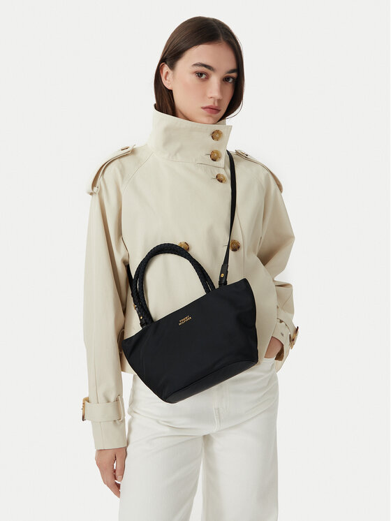 Tommy Hilfiger Kabelka Tommy Hilfiger Th Marina Bucket Nylon AW0AW18831 Čierna
