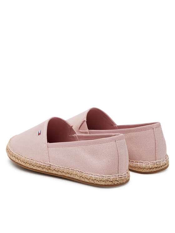 Tommy Hilfiger Espadrile Tommy Hilfiger Flag Canvas Espadrille FW0FW08541 Roza