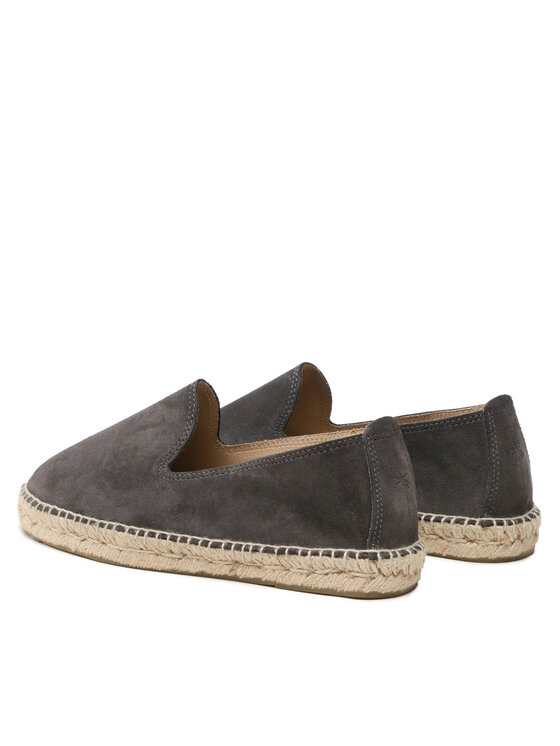 Manebi Espadrilky Manebi Suede Flat Espadrilles W 1.0 C0 Šedá