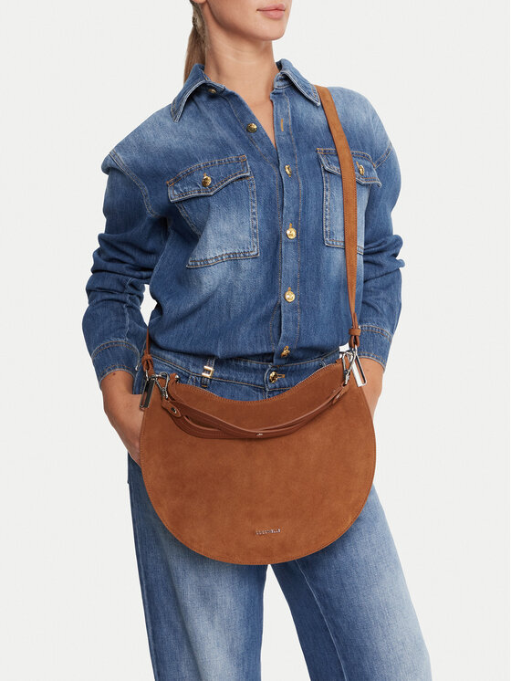 Coccinelle Сумка Coccinelle QKG Coccinellesunup Suede E1 QKG 13 02 01 Коричневий