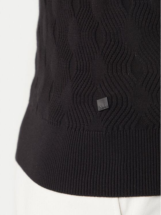 KARL LAGERFELD KARL LAGERFELD Megztinis 655006 562301 Juoda Slim Fit