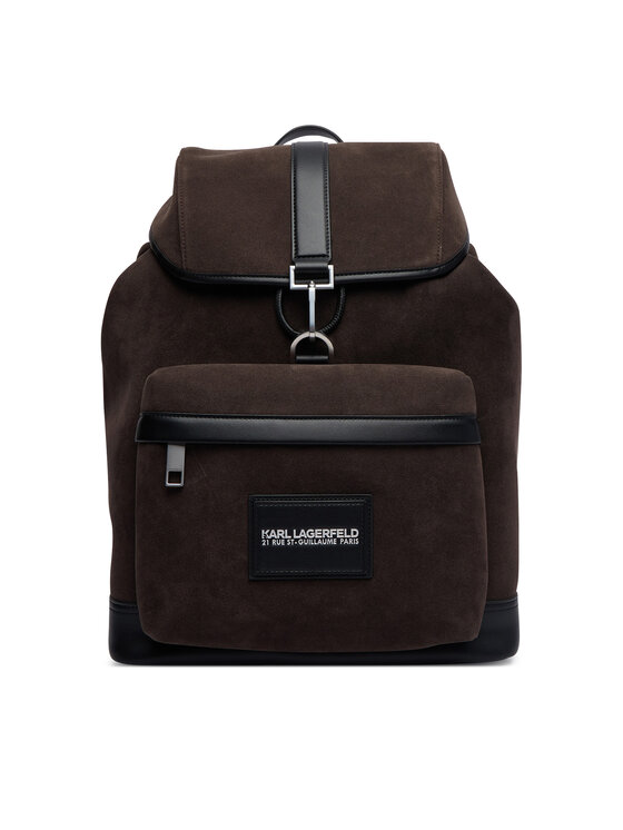 KARL LAGERFELD Ruksak KARL LAGERFELD B2M30194 Tamno smeđa