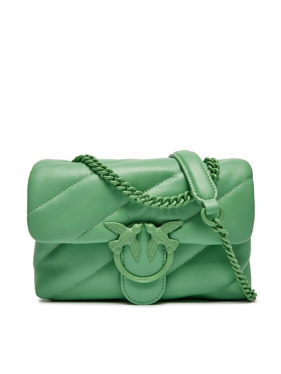 PINKO Ročna torba Pinko Love Puff Mini Cl PE 24 PLTT 100039 A1JO Zelena