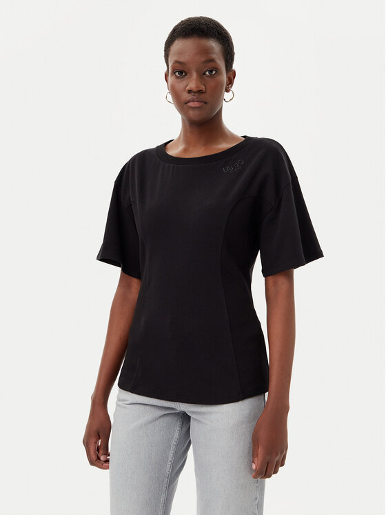 Liu Jo Liu Jo Футболка TA5108 JS003 Чорний Regular Fit