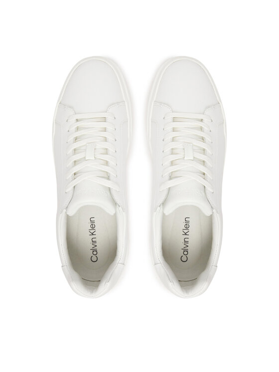 Calvin Klein Zapatillas Calvin Klein Chunky Cupsole Laceup Lth YM0YM01344 Blanco