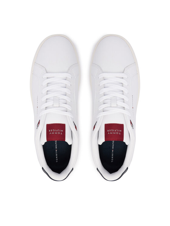 Tommy Hilfiger Laisvalaikio batai Tommy Hilfiger Light Chunky Leather Sneaker FM0FM06000 Balta