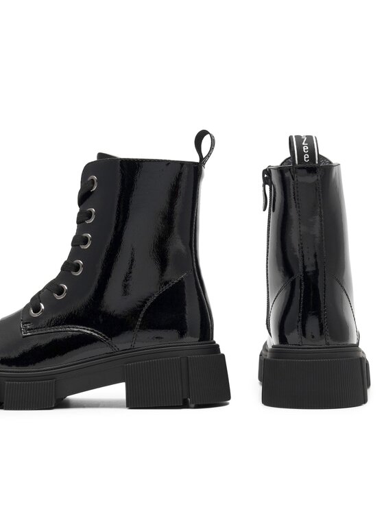 DeeZee Botines planos DeeZee CS6191-05 Negro