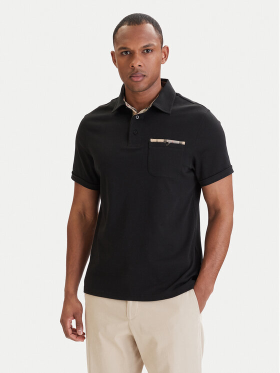 Barbour Barbour Polo Premium Corpatch MML1496BK31 Negro Tailored Fit