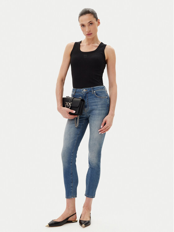 PINKO PINKO Топ 100807 A2OF Чорний Regular Fit