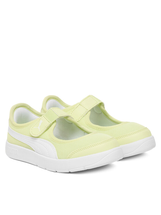 Puma Балетки Puma Courtflex v3 Lina V PS 400578 06 Жовтий