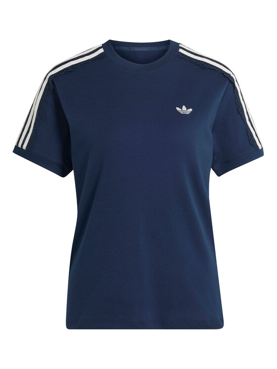 adidas adidas Camiseta Lace 3 Stripes LG4264 Azul marino Regular Fit