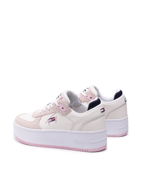Tommy Hilfiger Tenisice Tommy Hilfiger Iconic Flatform EN0EN01421 Bež