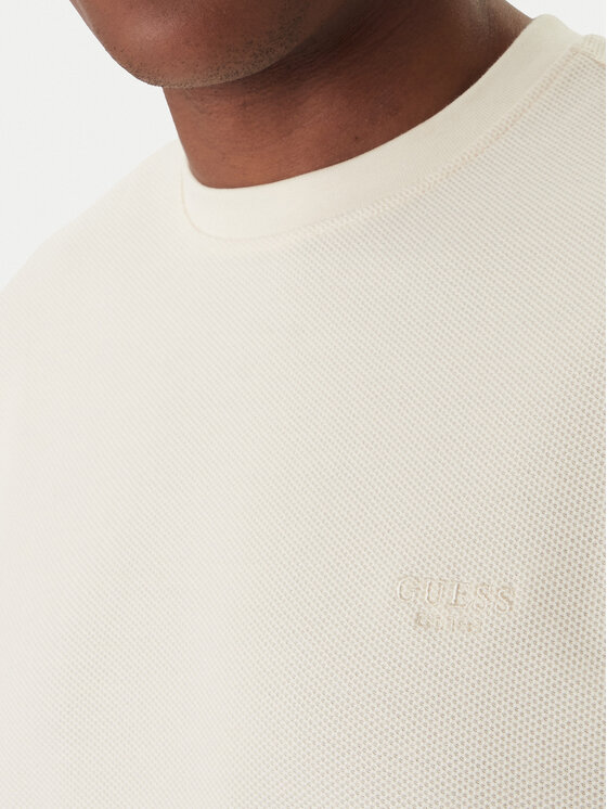 Guess Guess Sudadera M6RP07 KD231 Écru Regular Fit