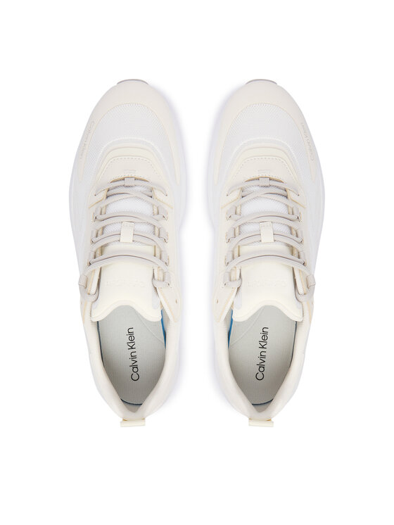 Calvin Klein Sneakersy Calvin Klein Chunky Runner Laceup HM0HM02224 Biela