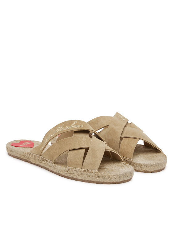 LOVE MOSCHINO Шльопанці LOVE MOSCHINO JA28362G0MIG0104 Бежевий